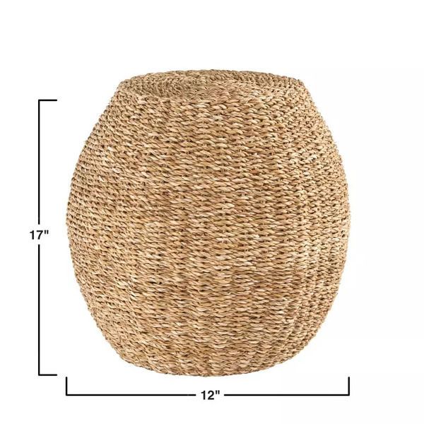 Product Image 3 for Handwoven Seagrass Stool from Creative Co-Op