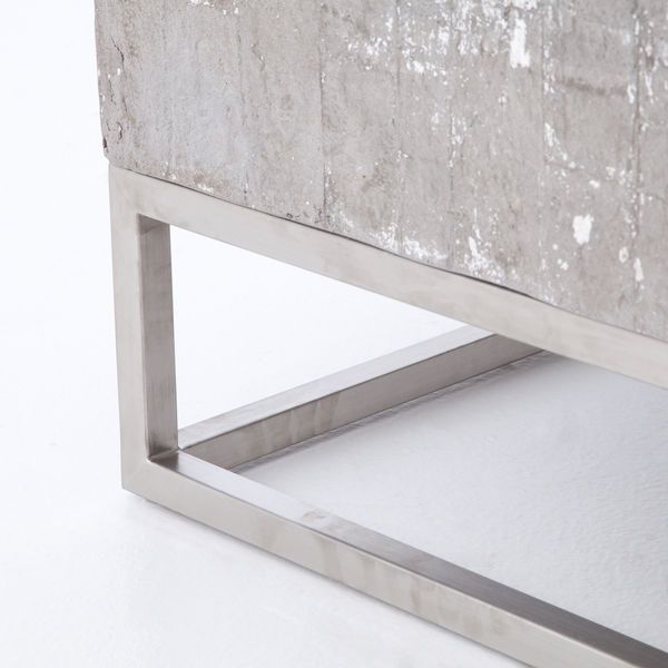 Concrete And Chrome Coffee Table image 6