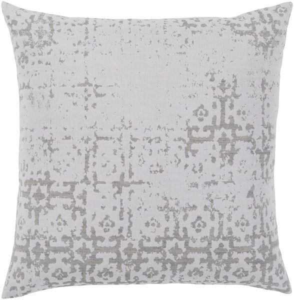 Product Image 1 for Abstraction Light Gray / White Pillow from Surya