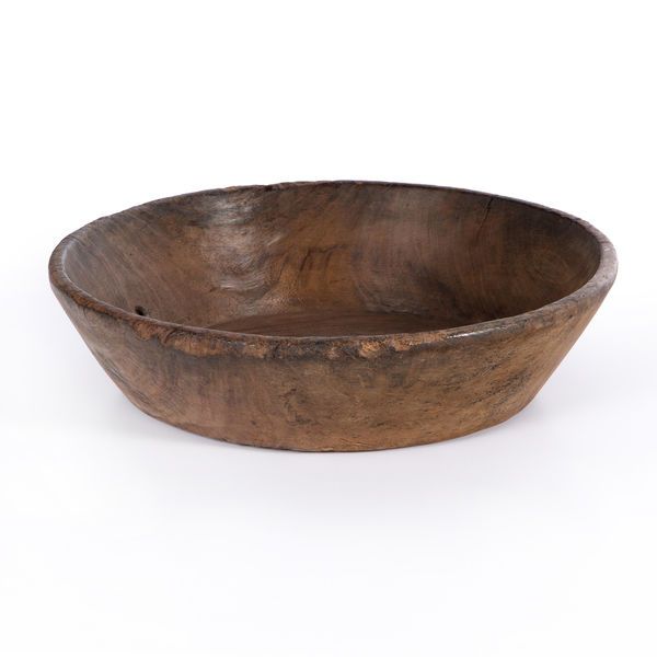 Found Wooden Bowl Reclaimed Natural image 1