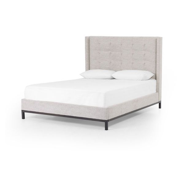 Product Image 3 for Newhall Bed 55" Plushtone Linen King from Four Hands