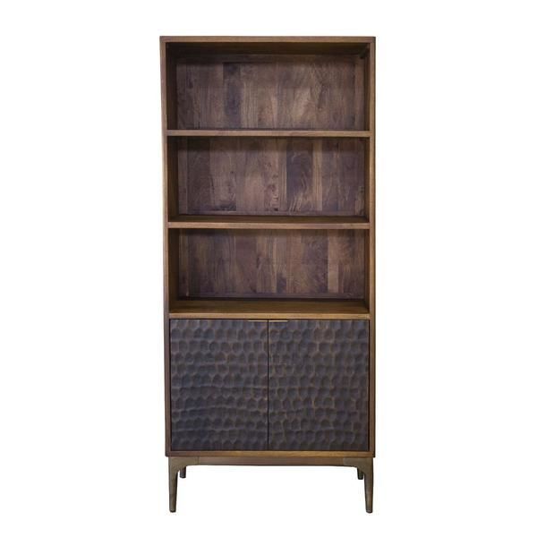 Vallarta Tall Two Tone Mango Wood Bookshelf image 1