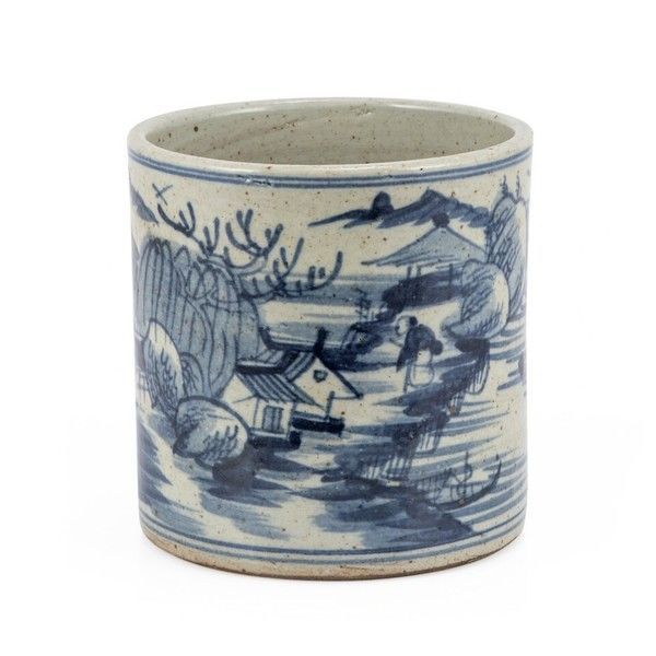Product Image 2 for Dynasty Blue & White Orchid Pot from Legend of Asia