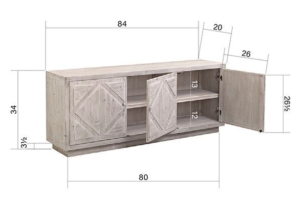 Product Image 1 for Ruyle Sideboard from Dovetail Furniture