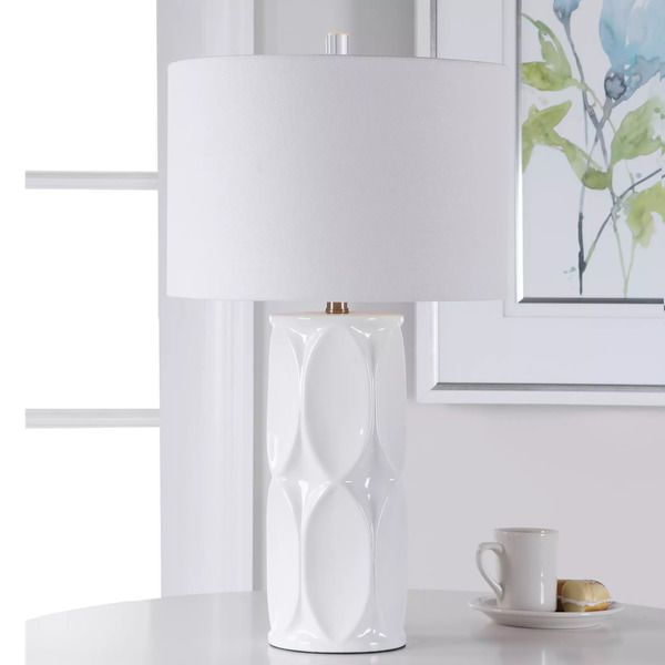 Product Image 4 for Uttermost Sinclair White Table Lamp from Uttermost