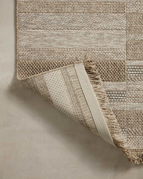 Dawn Organic Modern Natural Offset-Striped Fringe 7'8