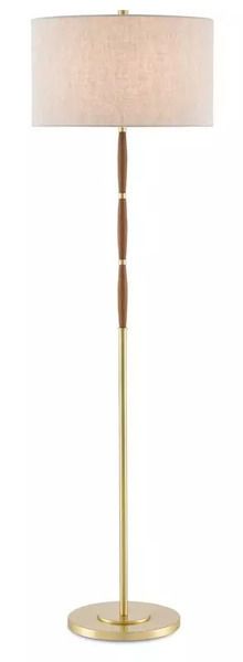 Product Image 2 for Dashwood Brass Floor Lamp from Currey & Company