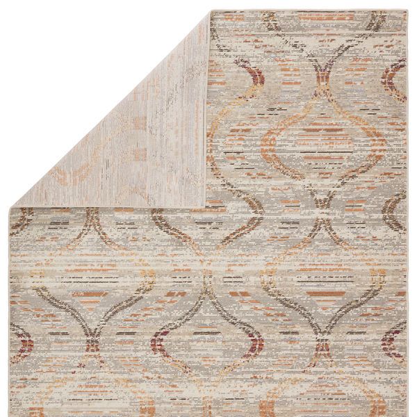 Product Image 13 for Nikki Chu By  Jive Indoor / Outdoor Trellis Gray / Orange Runner Rug from Jaipur 