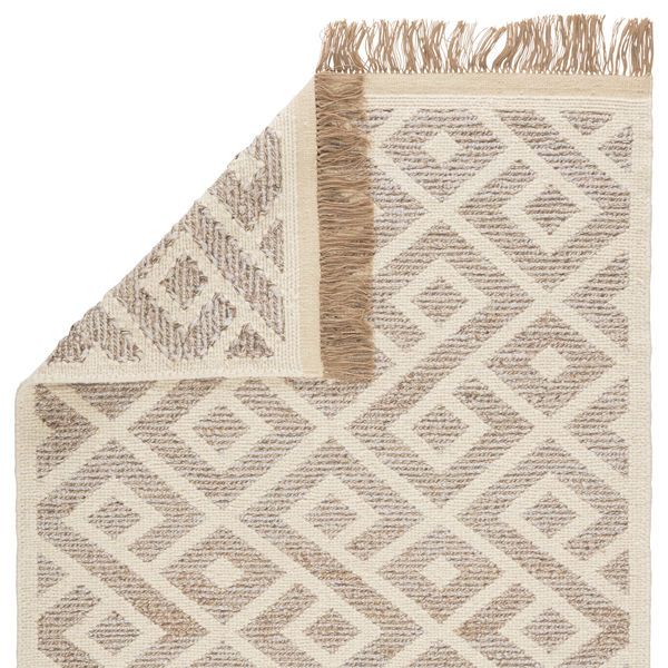 Product Image 6 for Rigel Natural Trellis Cream / Taupe Area Rug from Jaipur 