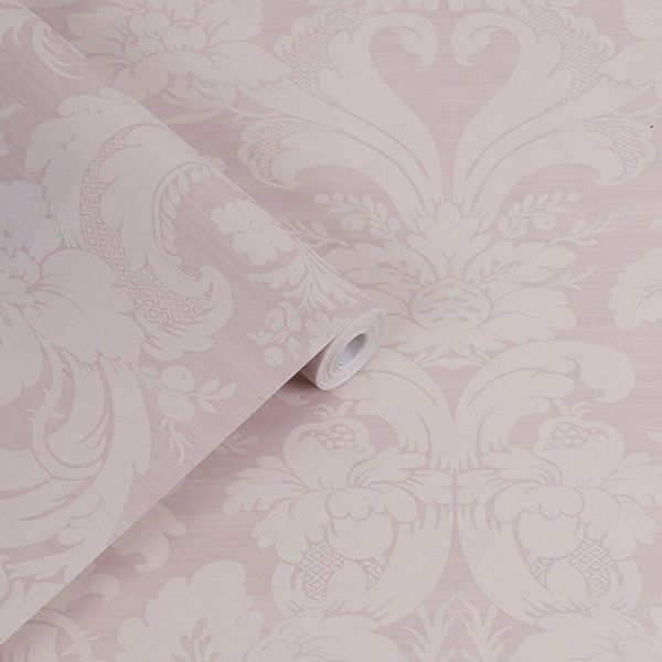 Product Image 1 for Laura Ashley Martigues Sugared Violet Textured Floral Damask Wallpaper from Graham & Brown
