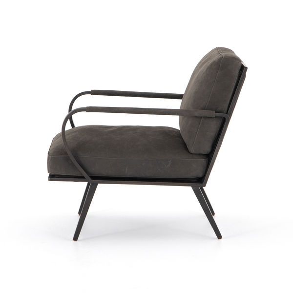 Product Image 4 for Sanford Chair Nubuck Charcoal from Four Hands