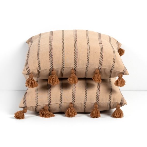 Product Image 3 for Vishnu Stripe Pillows, Set of 2 from Four Hands