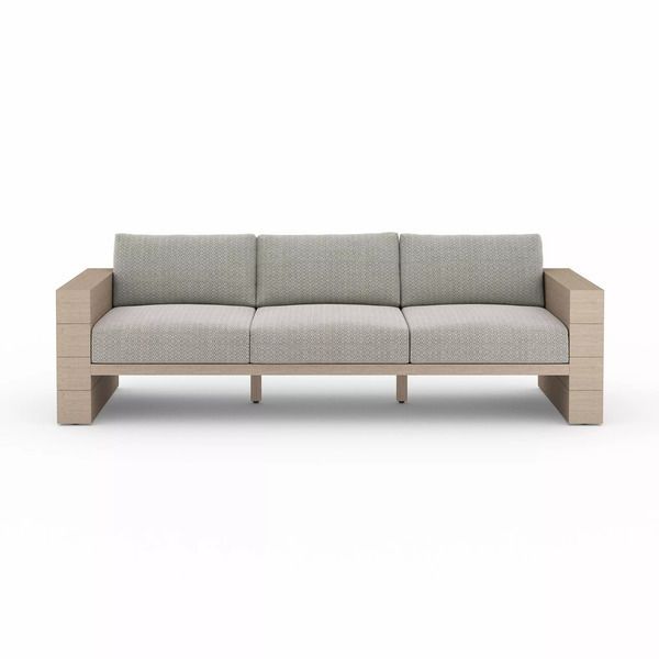 Leroy Outdoor Sofa, Washed Brown image 2