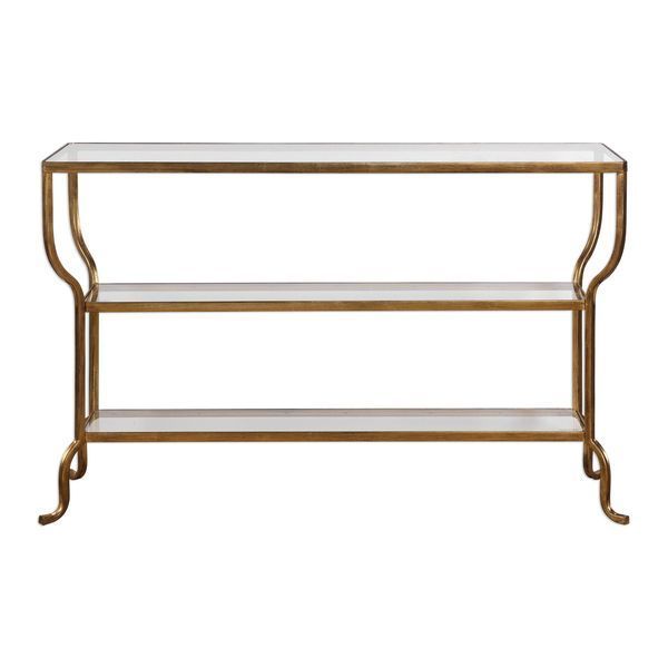 Uttermost Deline Gold Console Table image 1