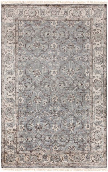 Product Image 1 for Theodora Hand-Knotted Medium Gray / Slate Rug - 2' x 3' from Surya