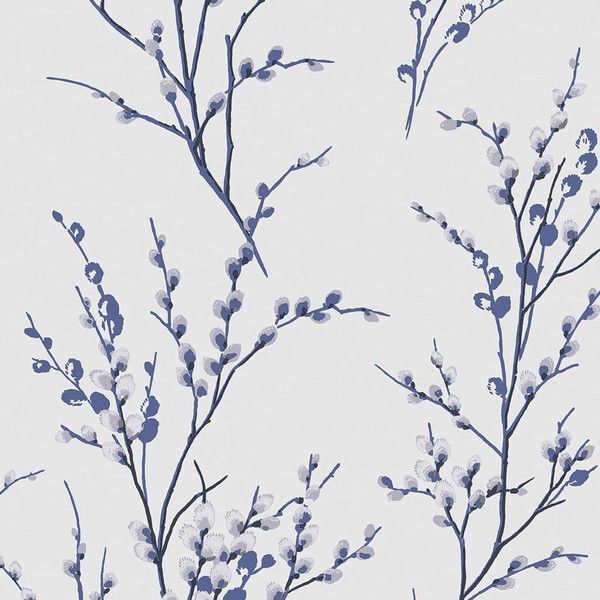 Product Image 3 for Laura Ashley Pussy Willow Off-White / Midnight Floral Wallpaper from Graham & Brown