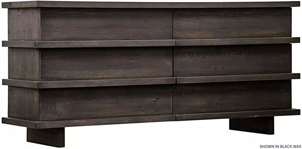 Reclaimed Lumber Bergamot Dark Wood Dresser image 1