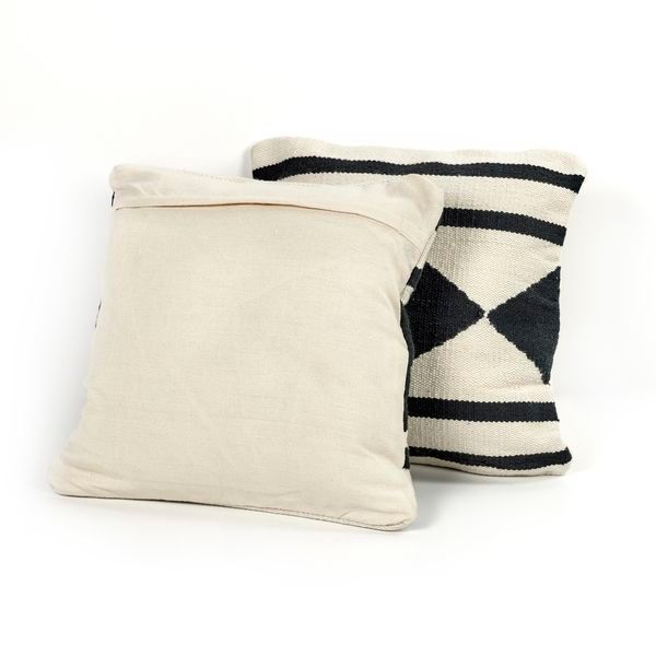 Domingo Diamond Outdoor Pillows, Set of 3 image 4