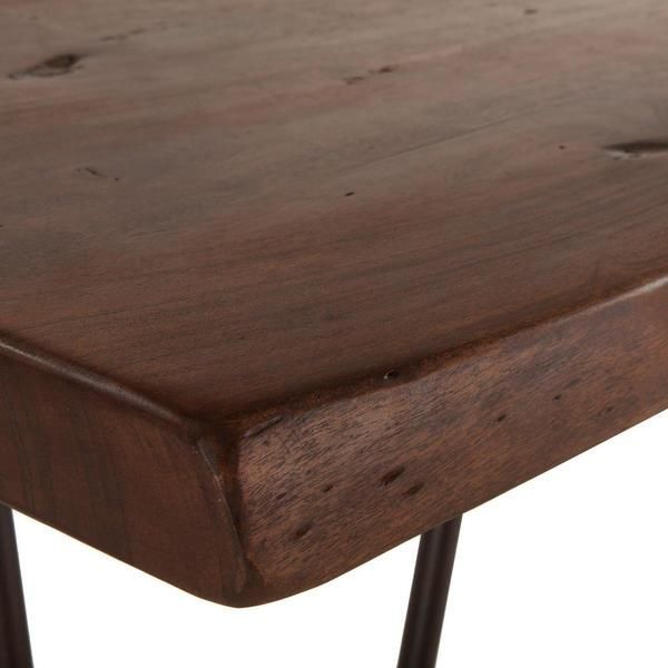 Product Image 3 for Grandby 68 Inch Acacia Wood Live Edge Dining Table In Walnut Finish from World Interiors