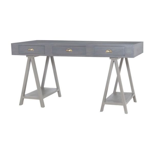 Product Image 1 for Huffman Desk In Antique Smoke With Grain De Bois Garden Gate from Elk Home