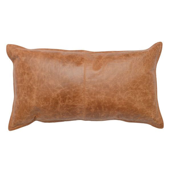 Aria Leather Lumbar Pillows, Set of 2 image 3