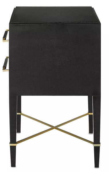 Product Image 4 for Verona Black Nightstand from Currey & Company