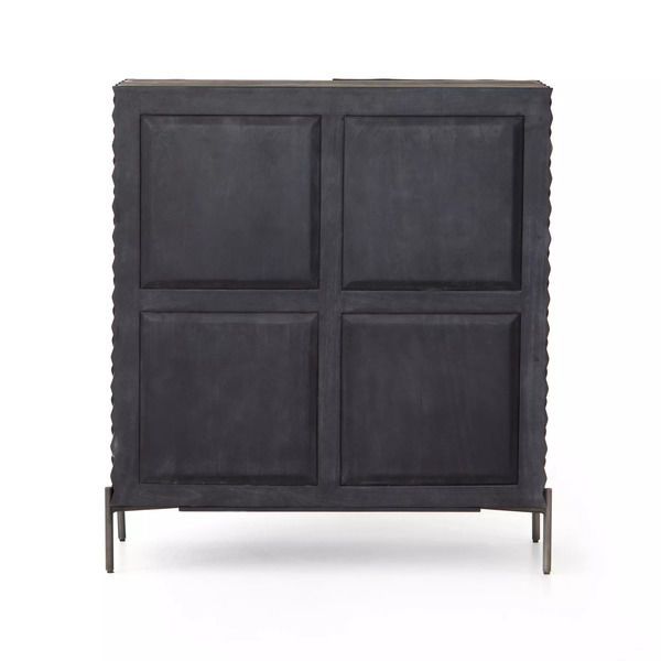 Product Image 9 for Raffael Bar Cabinet Carved Black Wash from Four Hands
