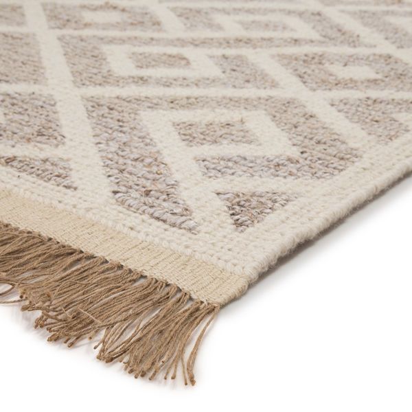Product Image 7 for Rigel Natural Trellis Cream / Taupe Area Rug from Jaipur 