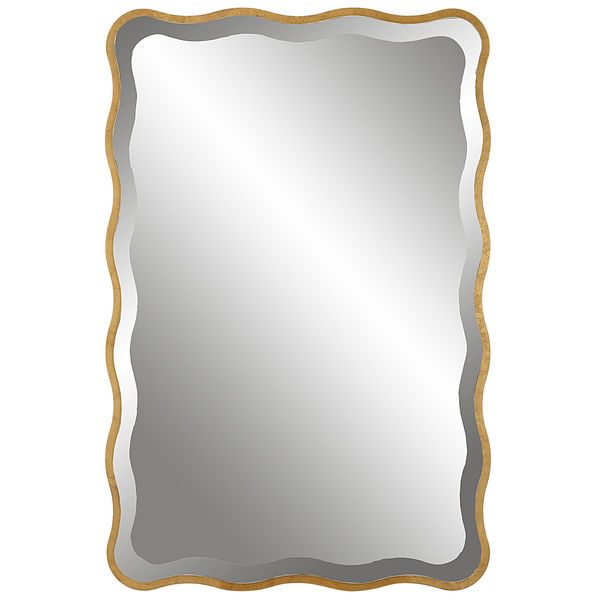 Product Image 1 for Aneta Rectangular Scalloped Gold Mirror from Uttermost