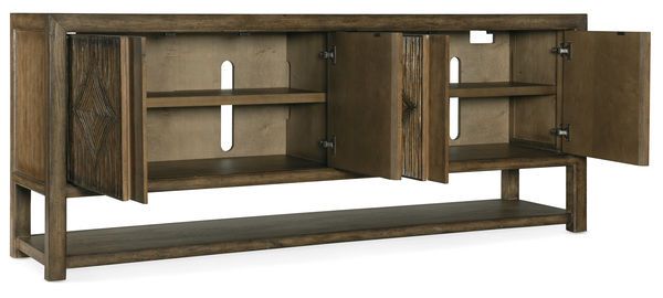 Product Image 3 for Sundance Pecan Veneer Entertainment Console from Hooker Furniture