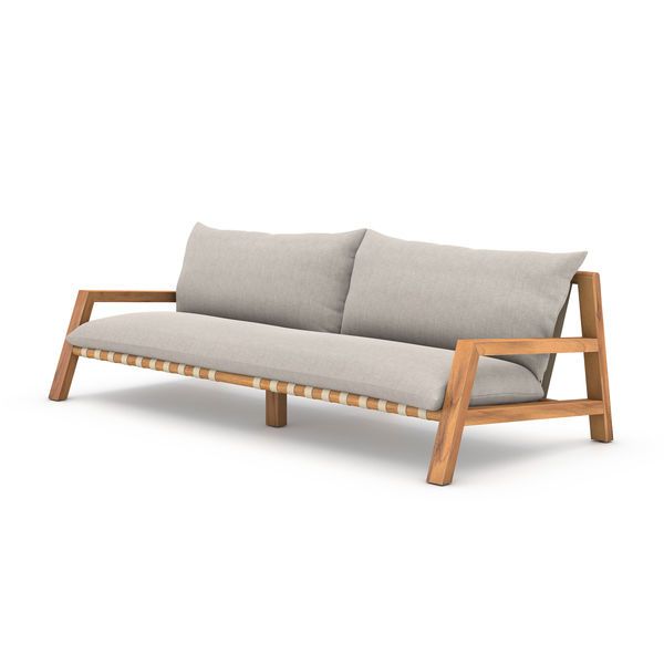 Soren Wooden Outdoor Sofa   95" image 1