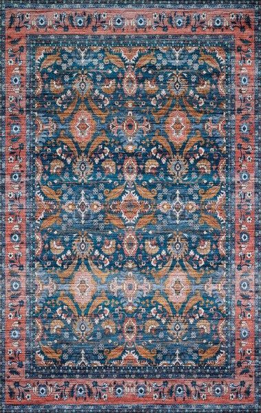 Product Image 2 for Cielo Ocean / Coral Rug from Loloi