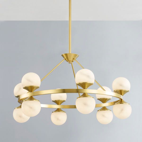 Product Image 6 for Grafton 16-Light Chandelier - Aged Brass from Hudson Valley