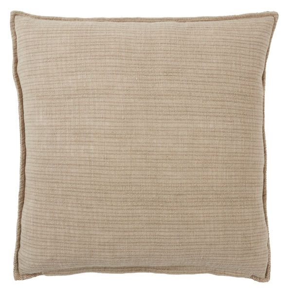 Murdoch Striped Light Brown/ Cream Pillow image 2