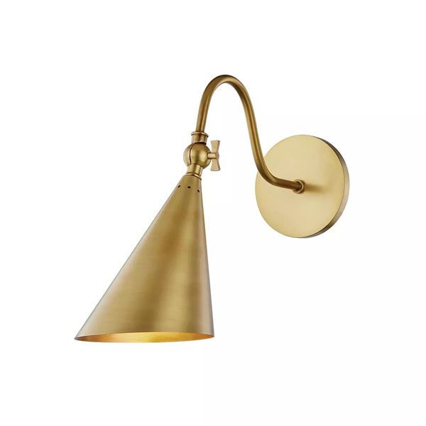 Product Image 1 for Lupe 1-Light Aged Brass Wall Sconce from Mitzi