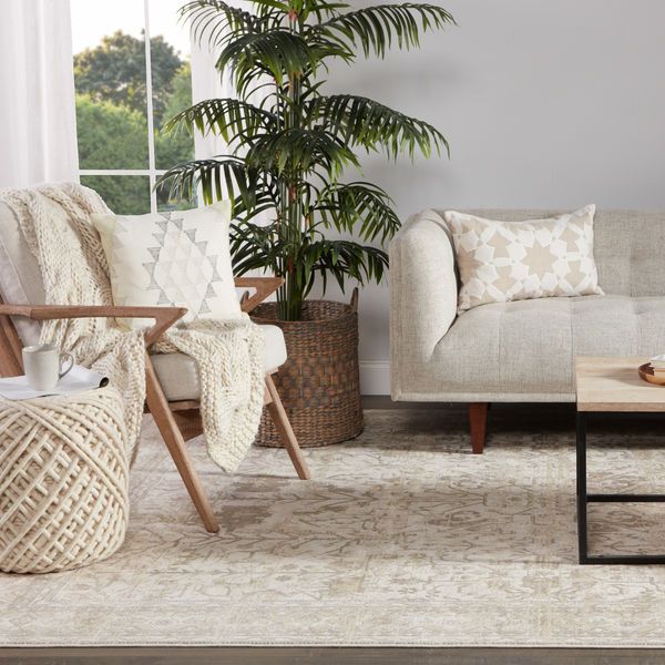 Product Image 10 for Valentin Oriental Cream/ Light Gray Rug from Jaipur 
