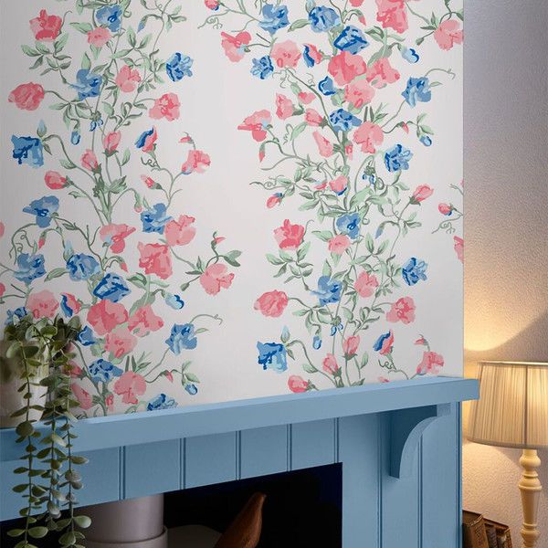 Product Image 2 for Laura Ashley Charlotte Chalk Pink Floral Wallpaper from Graham & Brown