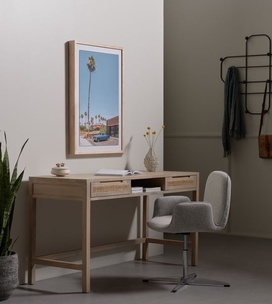 Clarita Modular Desk - White Wash Mango image 2