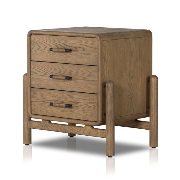 Product Image 1 for Caroline Solid Oak Nightstand from Four Hands
