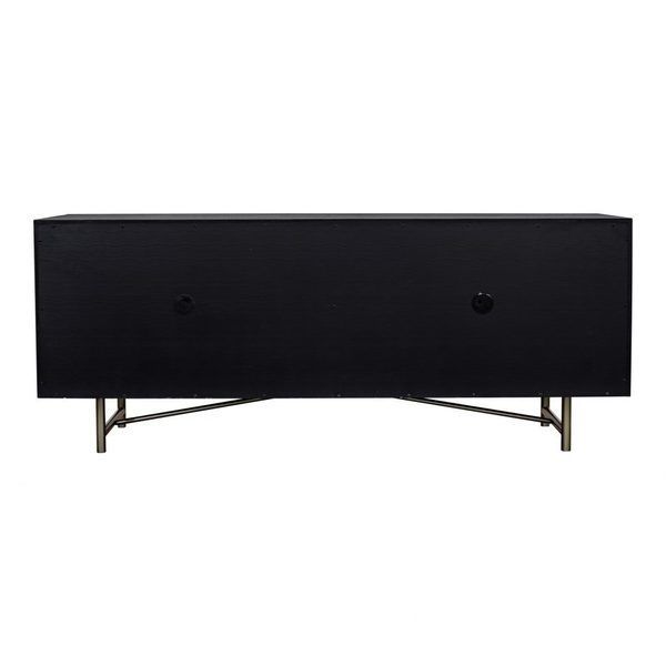 Product Image 4 for Sicily 4 Door Black Sideboard from Moe's