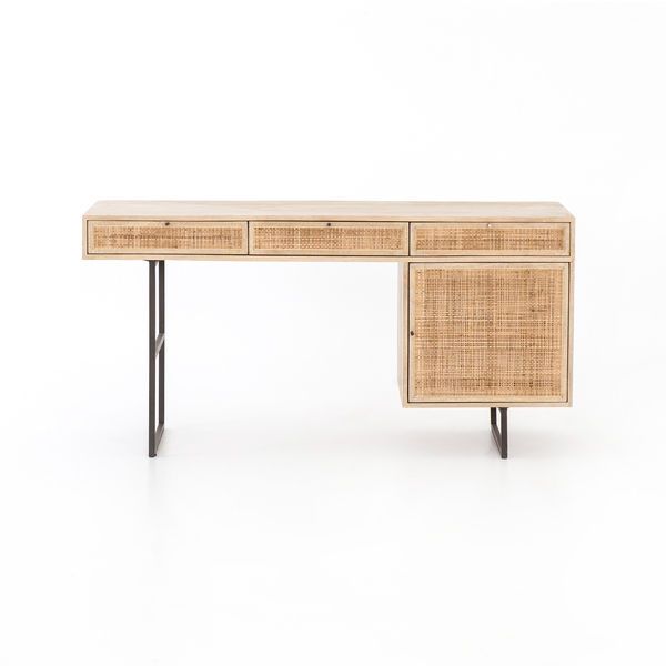 Product Image 3 for Carmel Cane Desk - Natural Mango from Four Hands