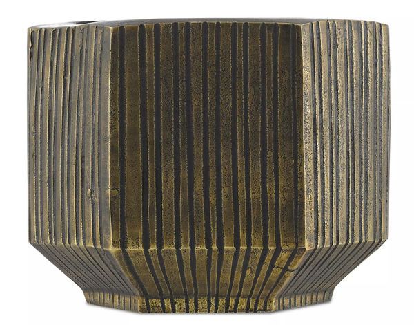 Product Image 3 for Bavi Brass Vase from Currey & Company