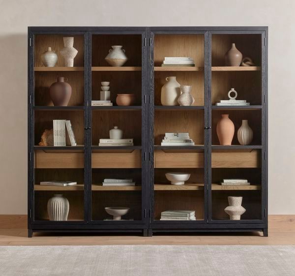 Product Image 9 for Millie Matte Black Wood Double Cabinet from Four Hands