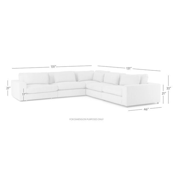 Product Image 4 for Bloor 5 Piece Sectional from Four Hands
