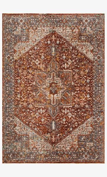 Product Image 2 for Lourdes Rust / Multi Rug from Loloi