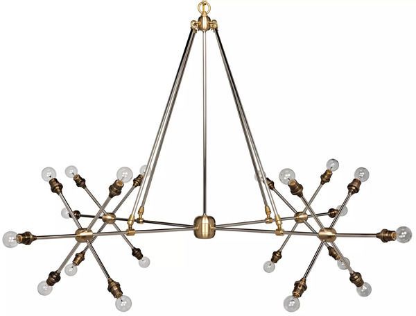 Product Image 1 for Flake Chandelier, Steel/Brass from CFC