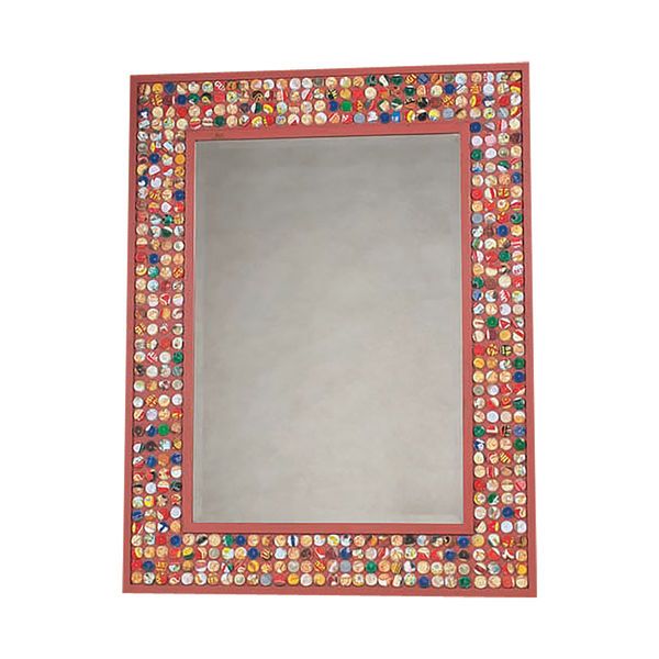 Product Image 1 for Reclaimed Bottle Cap Beveled Mirror from Elk Home