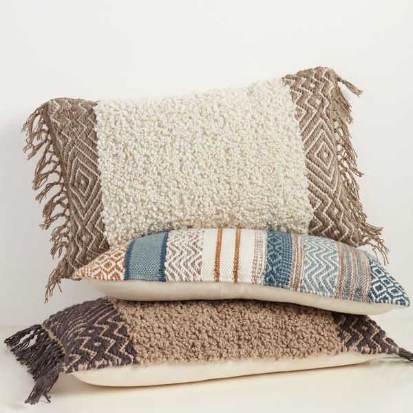 Product Image 4 for Lawson Geometric Cream/ Taupe Indoor/ Outdoor Lumbar Pillow from Jaipur 