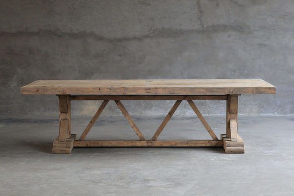 Product Image 8 for Ruth Wooden Trestle Dining Table from Blaxsand