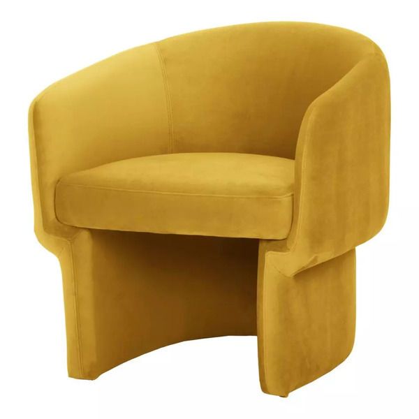 Franco Mustard Small Accent Chair image 2